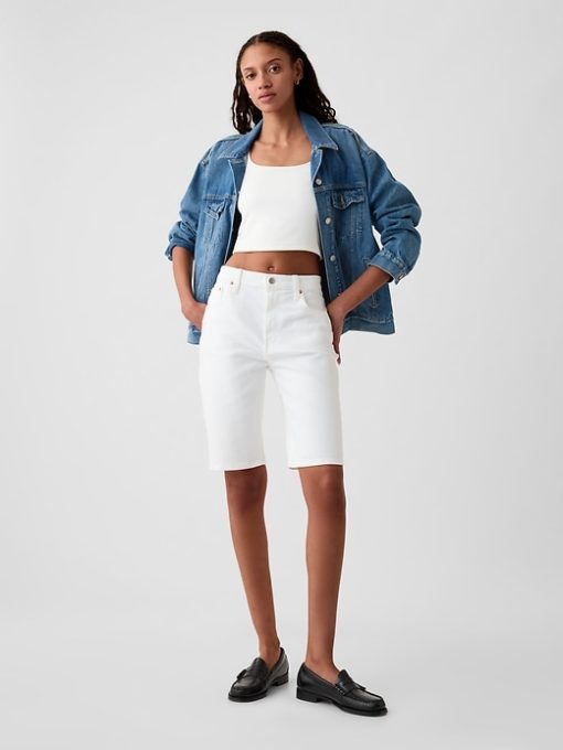 9″ High Rise Bermuda Shorts