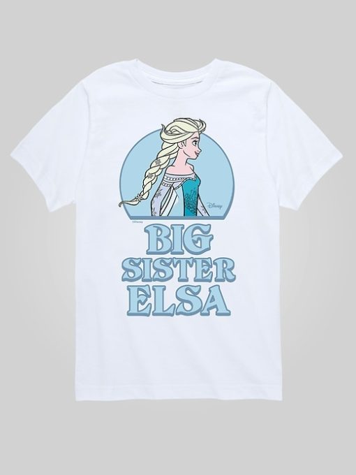 Toddler Frozen Big Sister Elsa Short Sleeve Graphic Tee