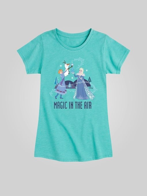Toddler Frozen Magic In The Air Fitted Short Sleeve Graphic Tee